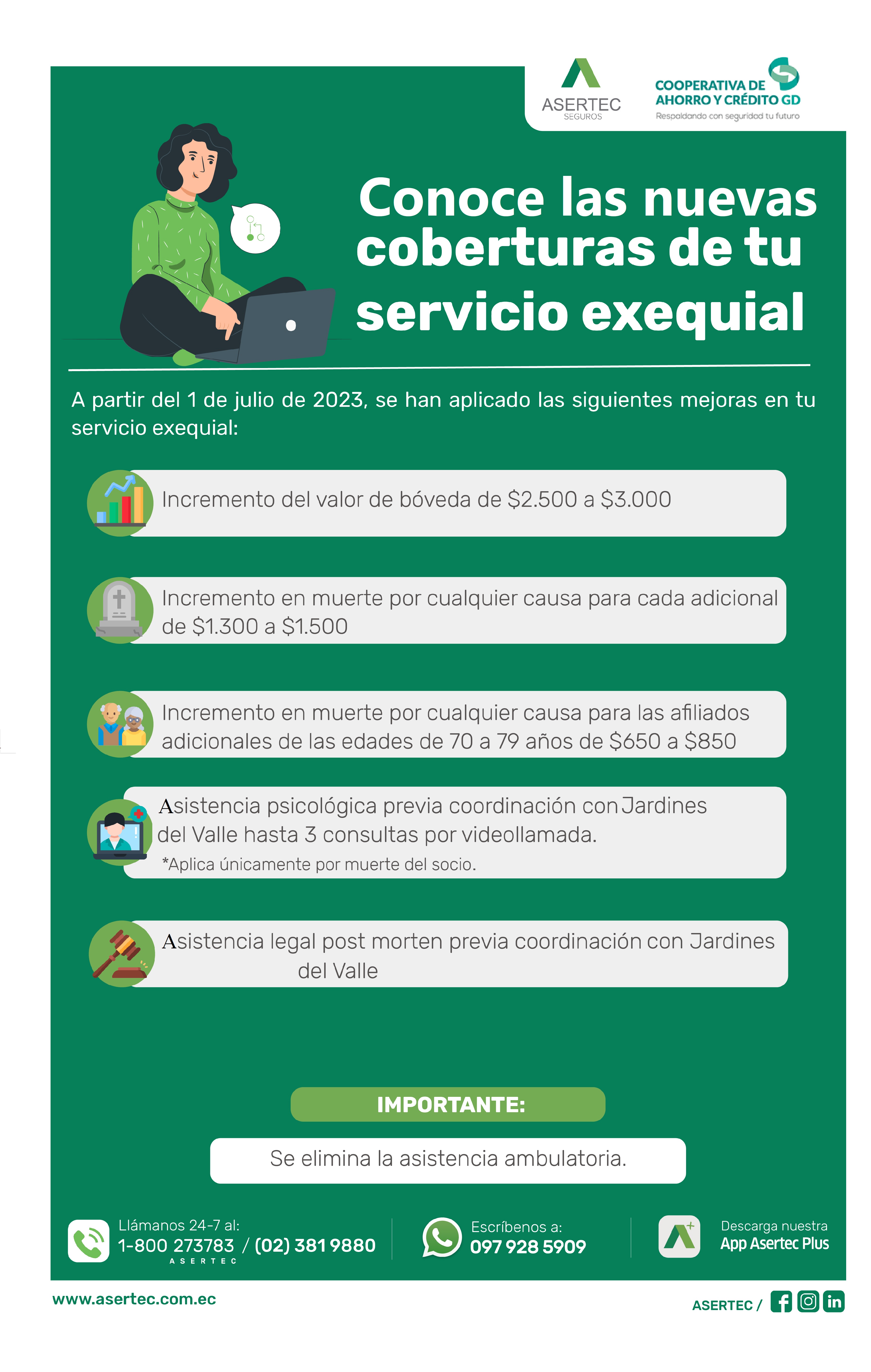 Nuevas Coberturas Exequias