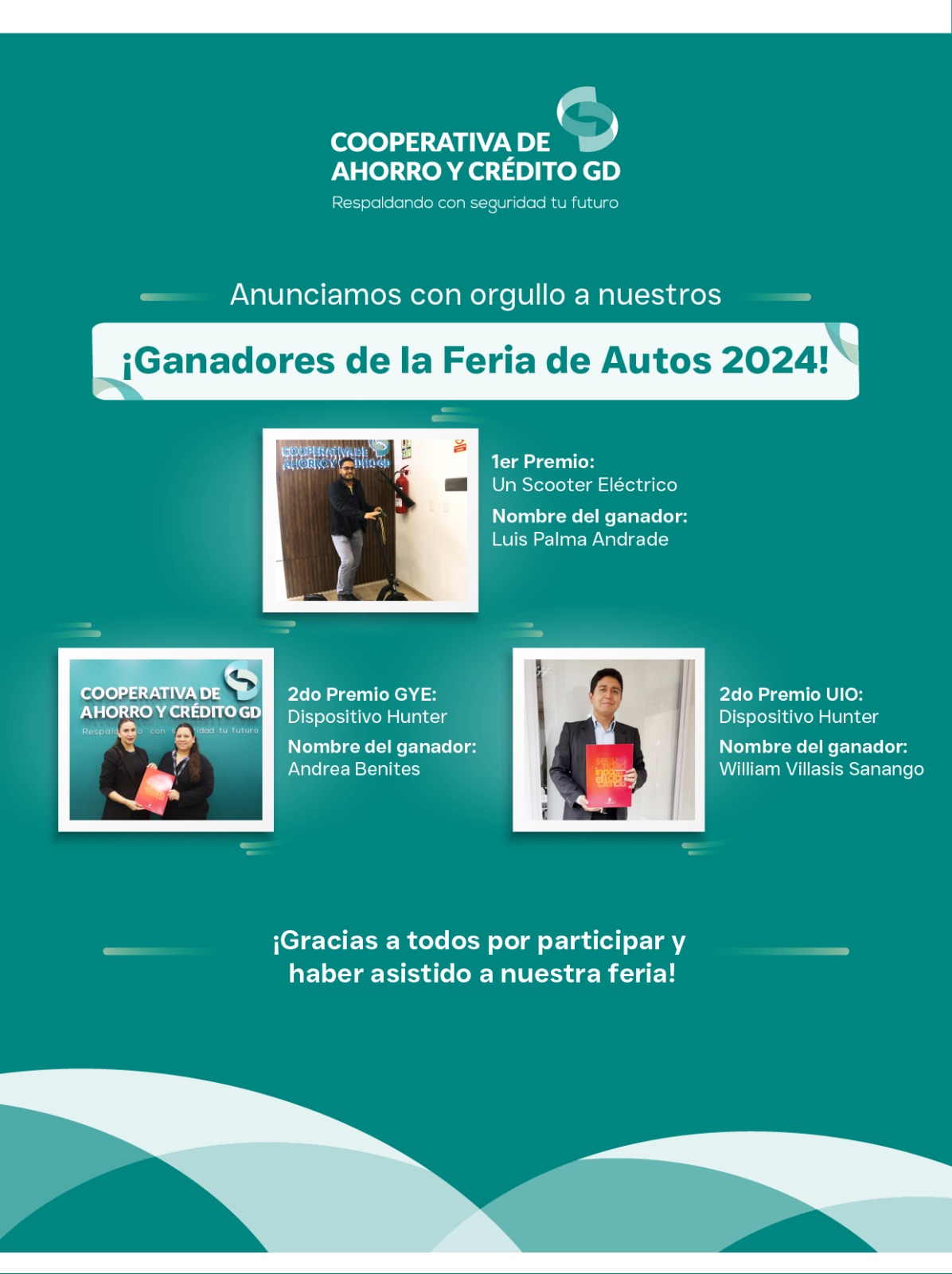 Ganadores de Feria de Vehículo 2024